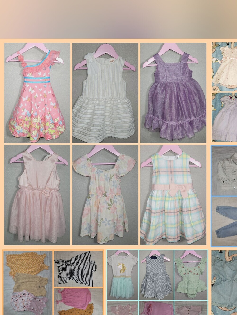 Baby Girl Summer Clothing Lot Bundle 18 Months